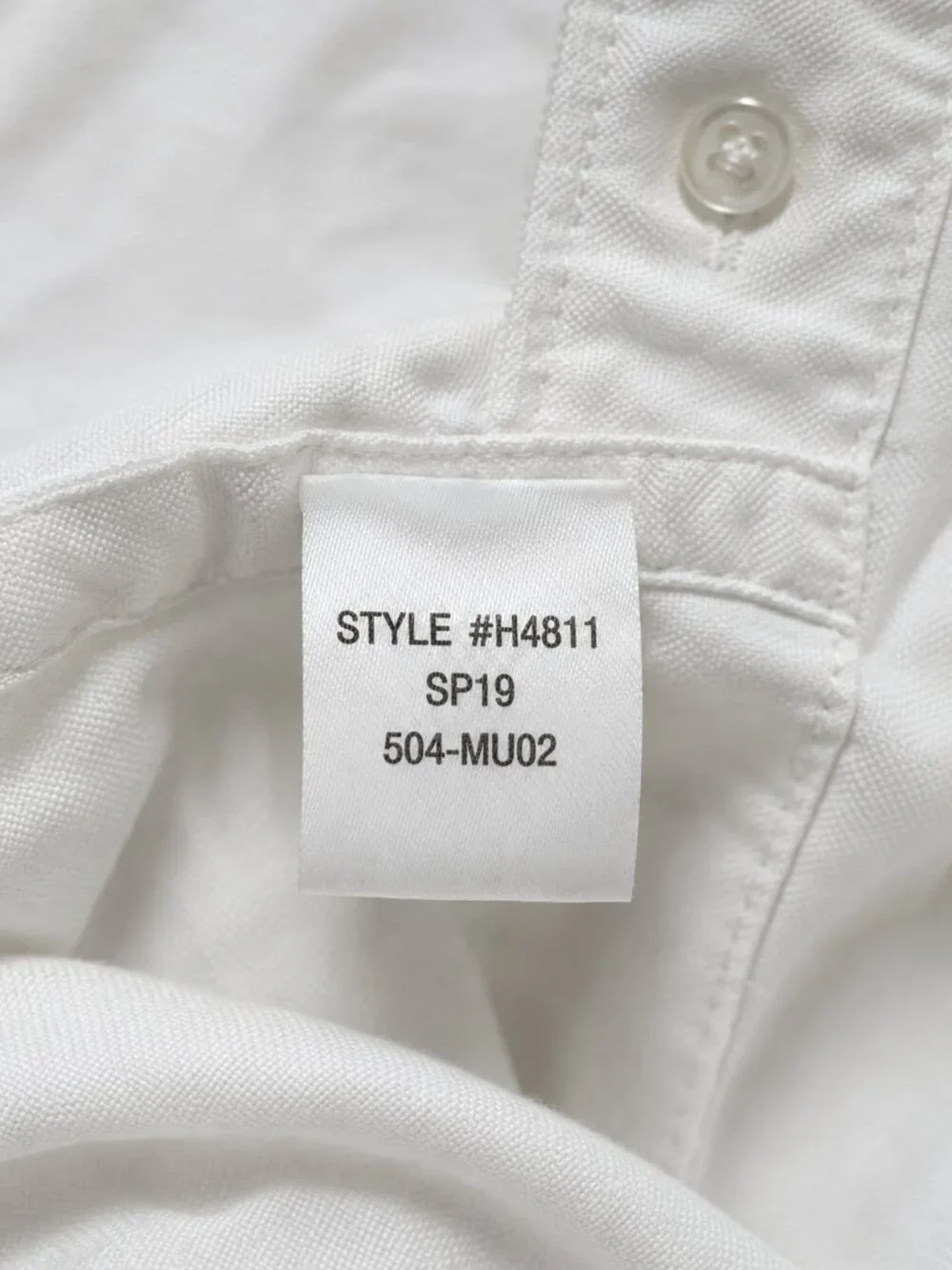 J.Crew American Pima Cotton Short Sleeve Oxford Shirt White Classic Fit L H4811